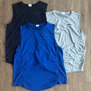Men’s sleeveless muscle shirts, set of 3
